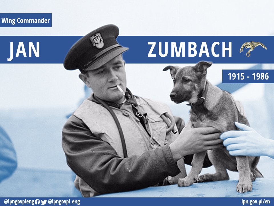 Jan Zumbach was one of leading Polish WW2 fighter aces. He commanded the 303 Squadron, as well as 3rd and 133rd Polish Fighter Wings. After the war, Zumbach became a smuggler and a mercenary operating in Africa. #OTD in 1986, he passed away.