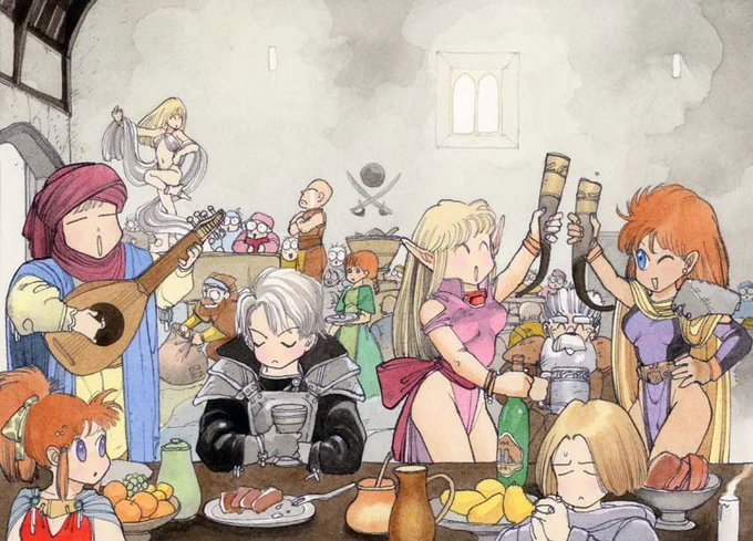 #こんな時だから取り敢えず仲良しな画像を貼れなぜか乾杯してる絵が多いな。 