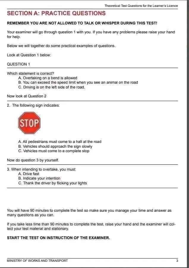 NthabelengDlam3's tweet image. (NEW) 2024 LEARNERS LICENCE Questions and Answers

Please like and share and help someone start the year with obtaining their learners licence