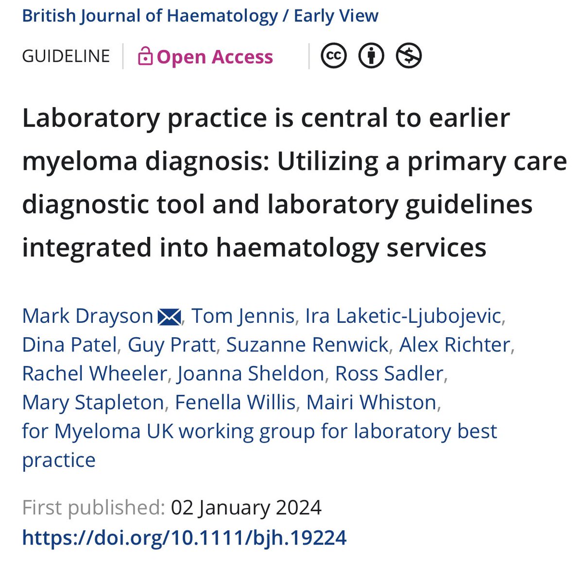AlexRichter3's tweet photo. Highlighting the importance of quality laboratory testing in the diagnosis of myeloma and describing good practice👇 @MyelomaUK 
https://t.co/mm8qVOmTvq https://t.co/NpbarGBnuk