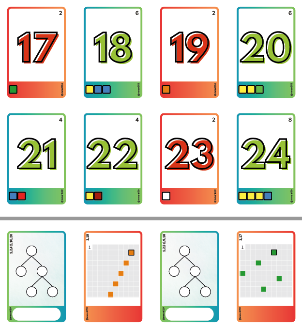 🧵1/9
🔊 Comparteixo recurs acabat de sortir del forn! 
100 cartes per treballar factorització / divisibilitat.
drive.google.com/file/d/12Y-GYS… 
Són cartes per imprimir a doble cara (i plastificar). De mida estàndard 56x87 mm.
#divisibilitat #recurs #1ESO