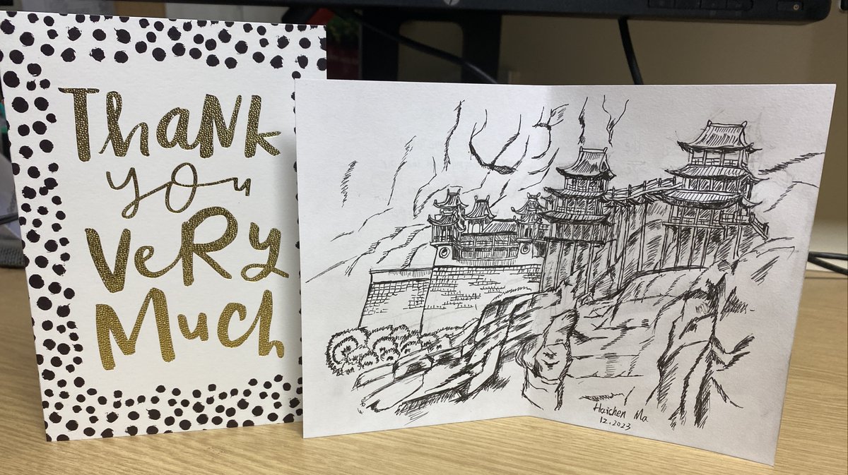 vihardabest's tweet image. This morning, I found this beautiful drawing and card on my door. This reminded me why I work in academia and that the most essential thing in academia is the people. All the best to everyone in 2024! @UofGlasgow @UofGEngineering @UofGSciEng