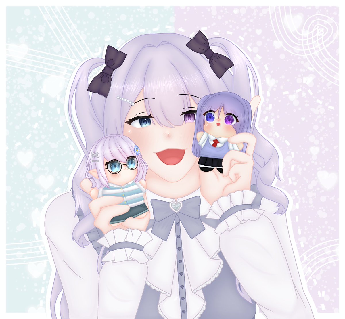 Bellchiruki's tweet photo. ♥⁠╣⁠[⁠-⁠_⁠-⁠]⁠╠⁠♥ Nuevo dibujo del nuevo avatar 2D de la hermo @BugiVT y unos peluchitos de su avatar 3D y sayuri ✨

Twitch de la vtuber:

BugiVT: https://t.co/BBjmIBFN3X

#fanart #bugiarts #Fanarts #digitalart  #art #dibujodigital https://t.co/6lyeI9xlC1