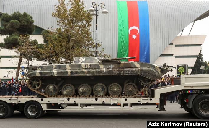 han_modern's tweet photo. @Haybaji "Our tanks will run in Baku!"

The tanks in question: https://t.co/XLcrF35qCF