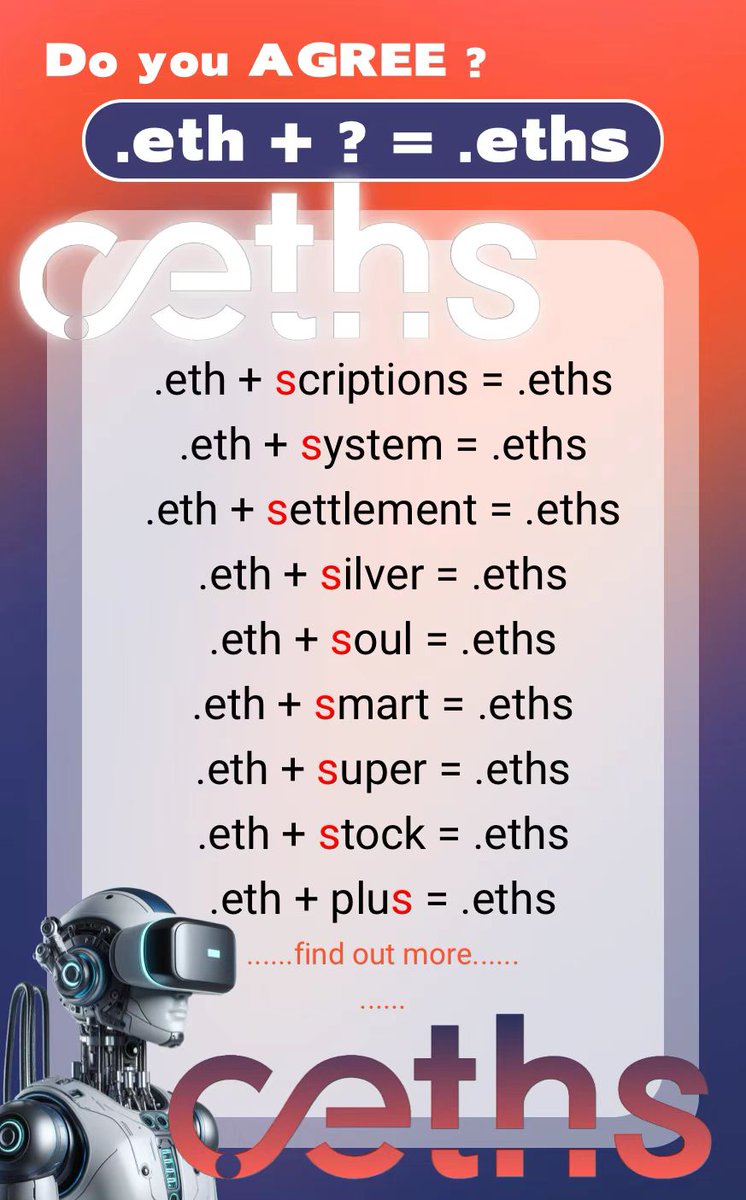 domaineths_'s tweet photo. Want to sail in the digital world? The.eths domain name is your digital ferry ticket, taking you to new and unknown lands.
#ethsdomain https://t.co/LUhThWmOqF