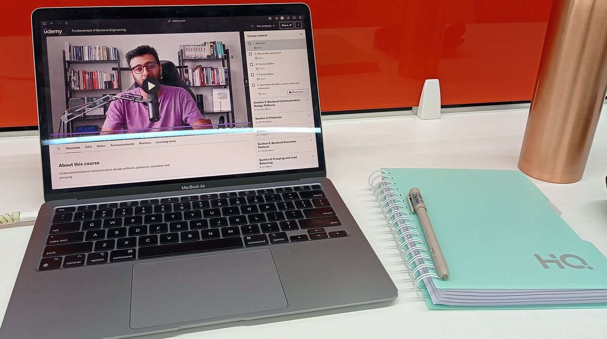 udit_512's tweet photo. Hello, this year's focus is on getting more in depth knowledge of my field. This a step to get the fundamentals clear, and understand in depth concepts of backend engineering.
Will start with @hnasr 's course. Hope all works out as per the plan🤞. https://t.co/Jb91SrmrEY