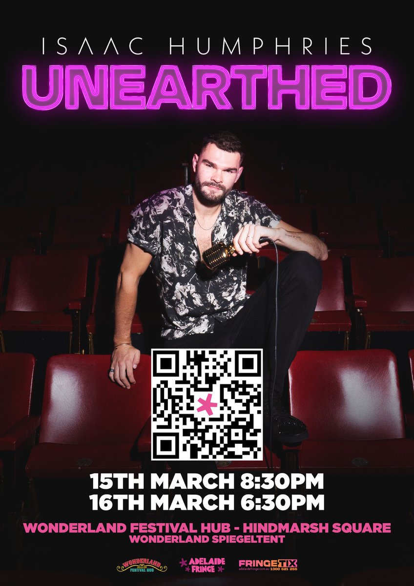 Tickets on sale NOW for my Adelaide Fringe show 'UNEARTHED'! 🎤🎶 Visit the link in my bio or the ADL fringe website! Tickets are selling fast so don't miss out!
