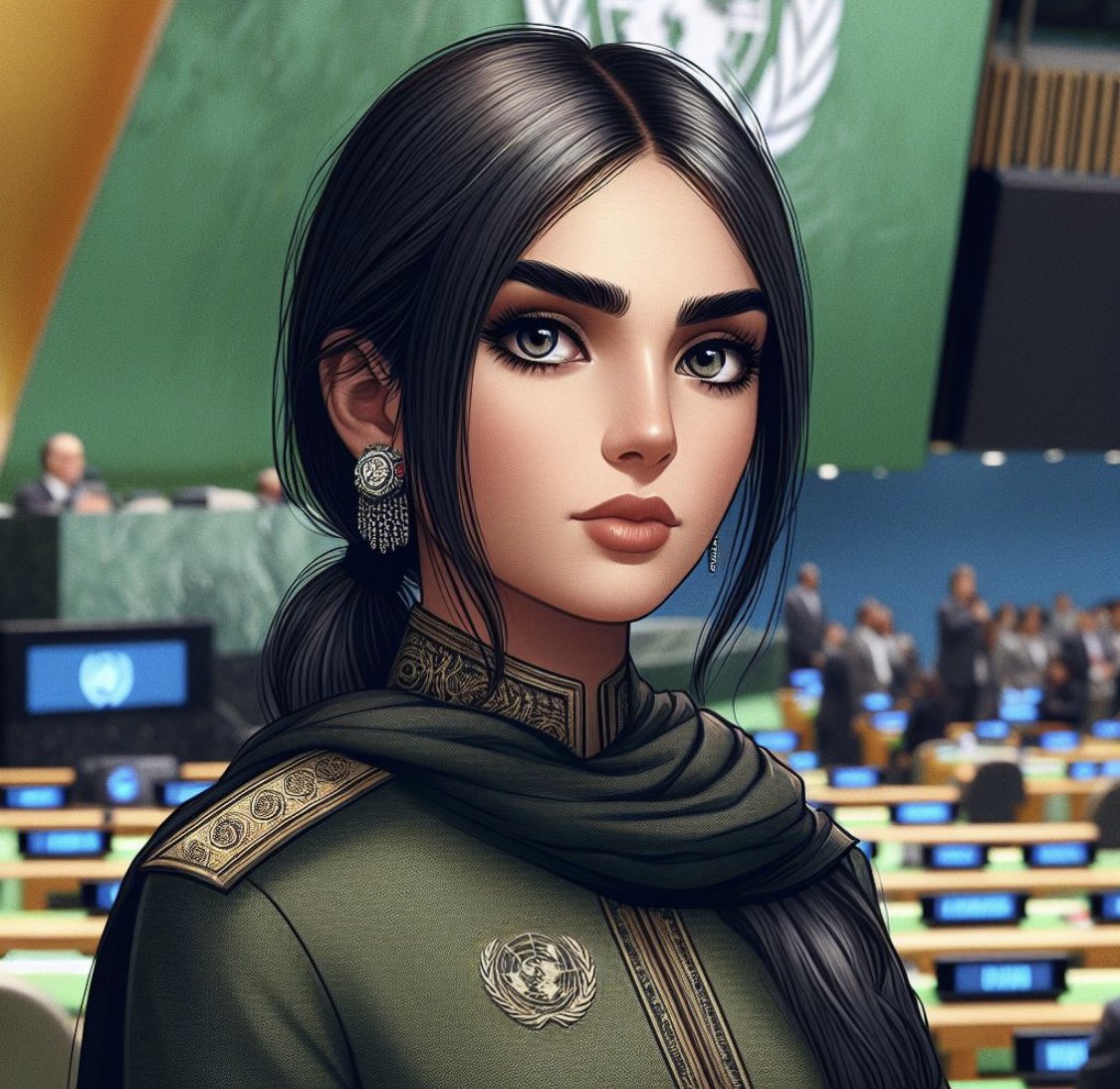 _setayesh__'s tweet photo. I wrote, an Afghan girl with black eyes and eyebrows who wants to become a politician and UN employee in US. How amazing it looks as if it really embodied me and my dream
#Afghangirl #SIV 
@MasterOfPsy @n1leftbehind #lawyer #helpAfghanGirls https://t.co/pnoQIzLlVe