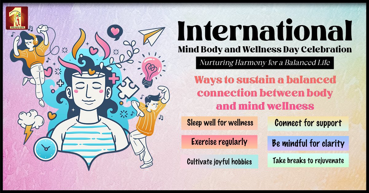 DSSNewsUpdates's tweet photo. Let's conscientiously prioritize self-care, delve into mindfulness practices, and foster the harmonious connection between our mind and body. Embrace wellness rituals that enrich your overall well-being, radiating positivity within and around you!#InternationalMindBodyWellnessDay 
#DeraSachaSauda