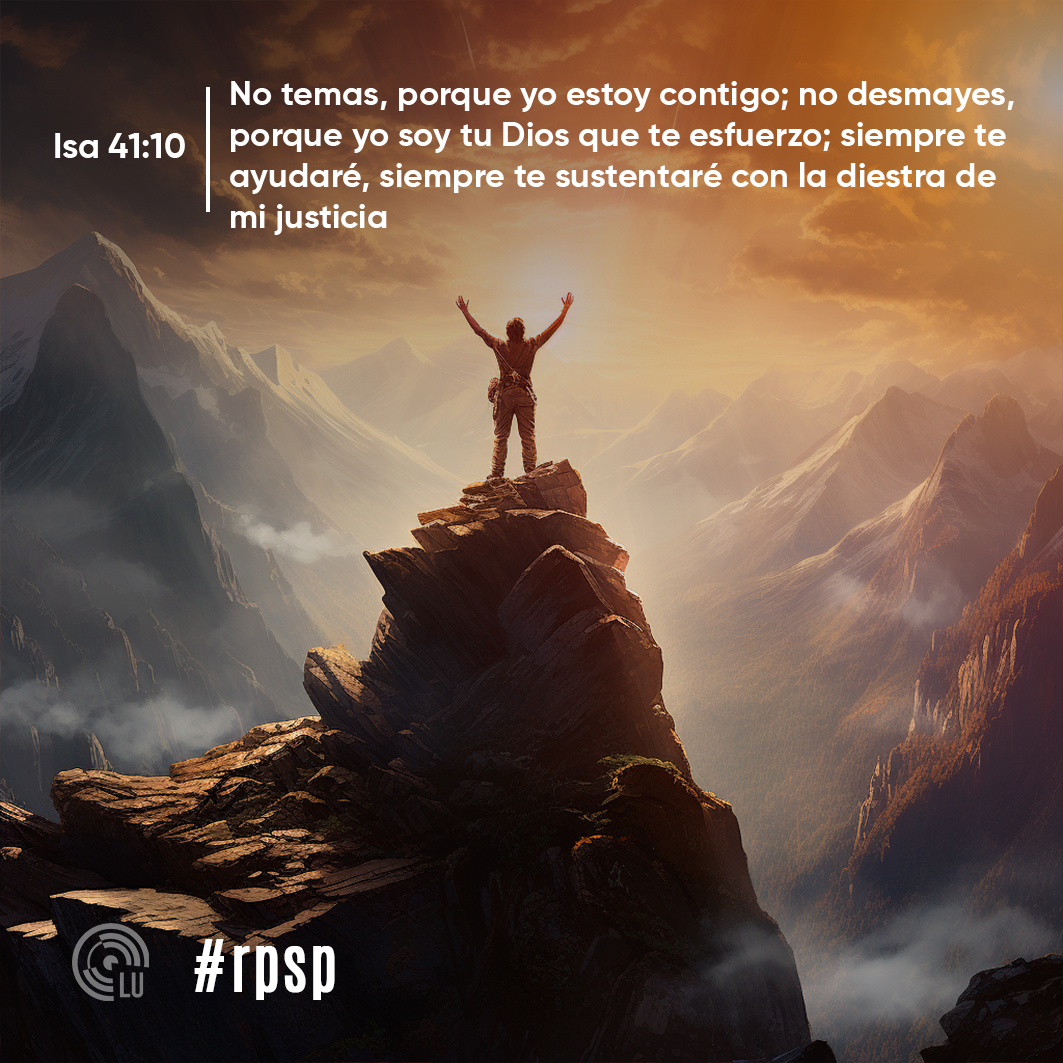#rpsp #Isaías41 No temas, confía en Dios. Encuentra fuerza en la oración diaria. #SeamosCreativos al establecer recordatorios visuales de paz en tu espacio. Dios es tu refugio.