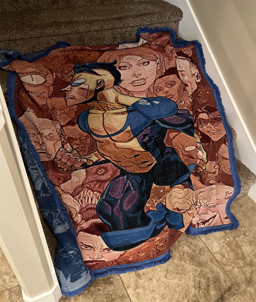Yes! <a href="/Skybound/">Skybound Entertainment</a> is doing some killer new merch! Tons of shirts and hoodies. They even have a blanket with my issue 100 cover art. Imagine cuddling with this!>
