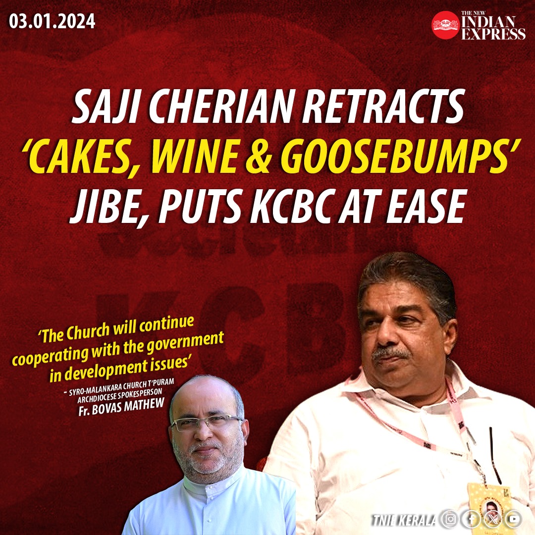 xpresskerala's tweet image. Cherian, however, said he stood firm on his view that the bishops should have raised the Manipur issue at the party. @Manojexpress reports

Read more here: bit.ly/47l5Dyj

@MSKiranPrakash @PaulCithara @kcbckerala @CPIMKerala @GovindanMaster #SajiCherian #KCBC #Kerala