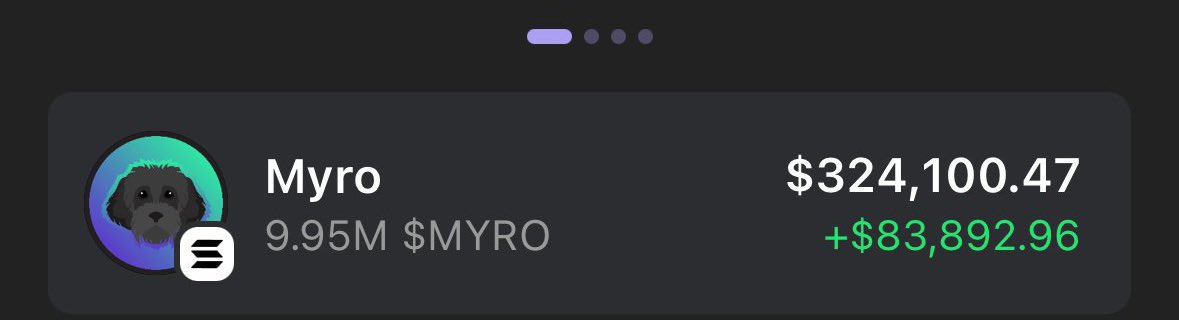 Giving away $500 in $MYRO to a random follower 🐶

Drop your $SOL wallets, RT &amp; follow 🔔

~ 24 hours only ⏳