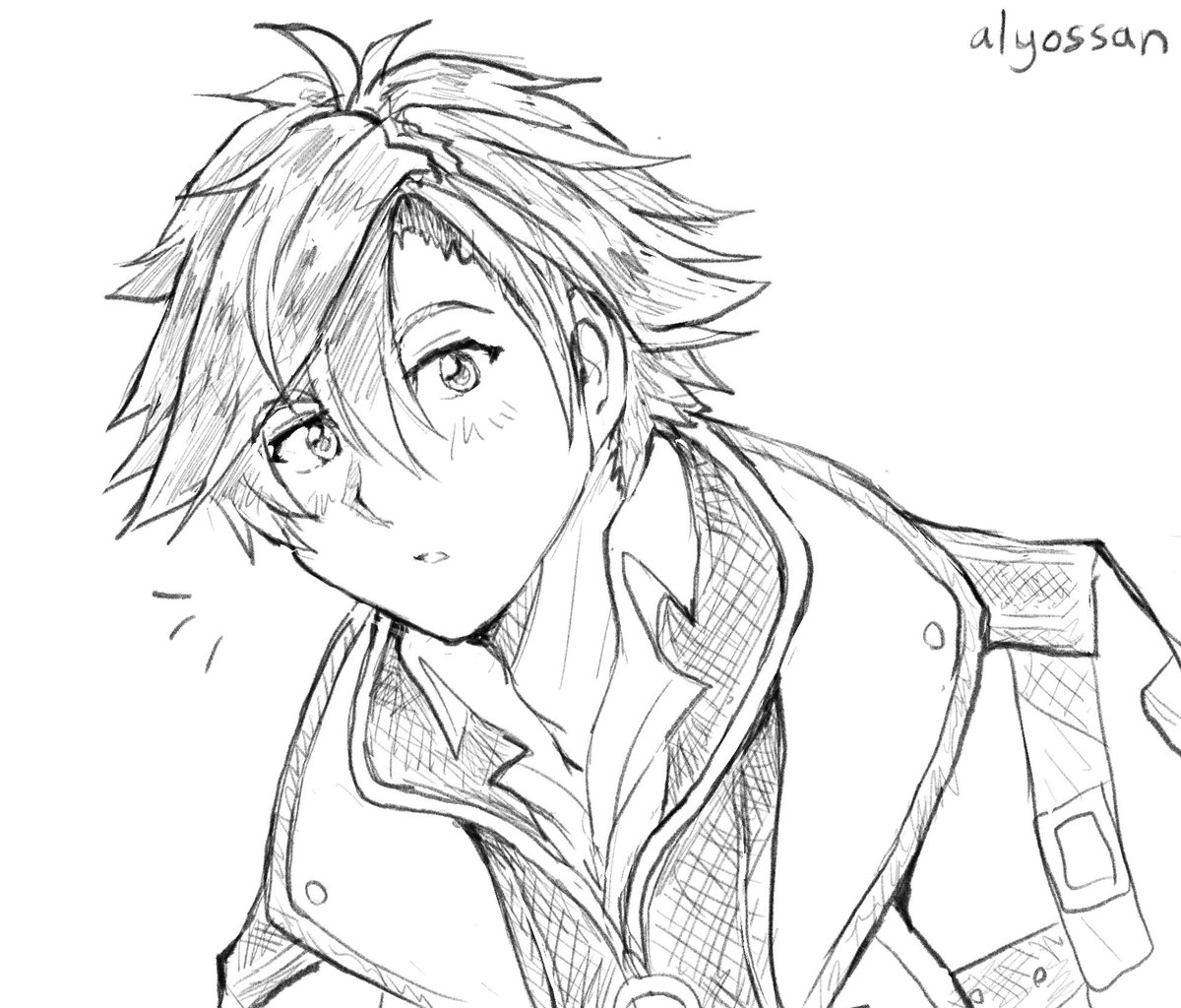 Did a quick style test for my quick emergency sketch c0mms I'll be offering and wow!! These colored pencil brushes are really nice for sketching too, I think I'll be using them 😄 