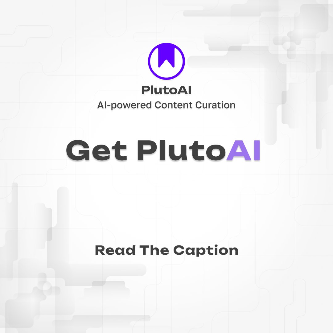 plutoai_app's tweet image. All you have to do is let #PlutoAI work its magic over your saved content. It #sorts, #categorizes, and #summarises your #data seamlessly. You'll be able to retrieve and access saved data effortlessly!

Sign up for early access!
plutoai.in