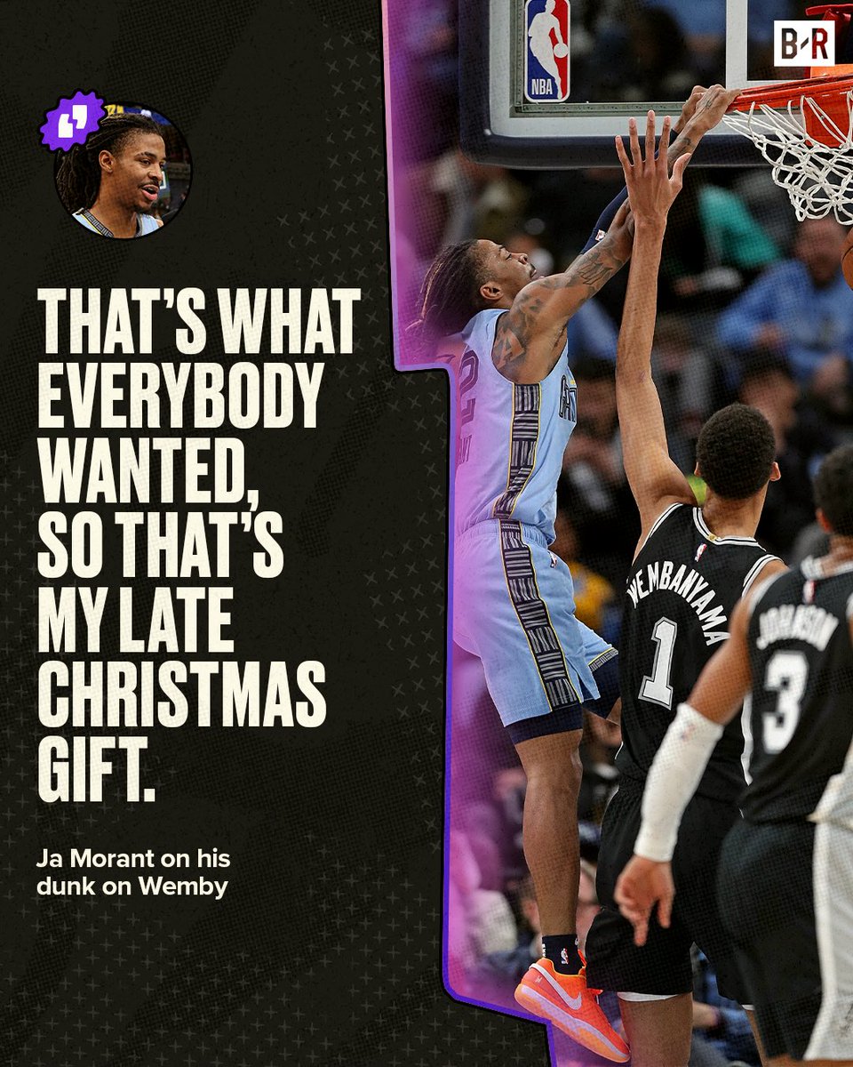 BleacherReport's tweet photo. Ja was in a Christmas mood 🤣🎄 https://t.co/BdfQu7WDNo