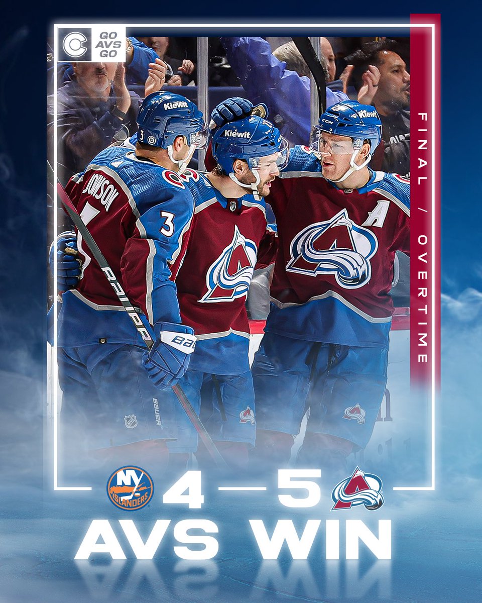 Hey! Hey! Hey! 

#GoAvsGo