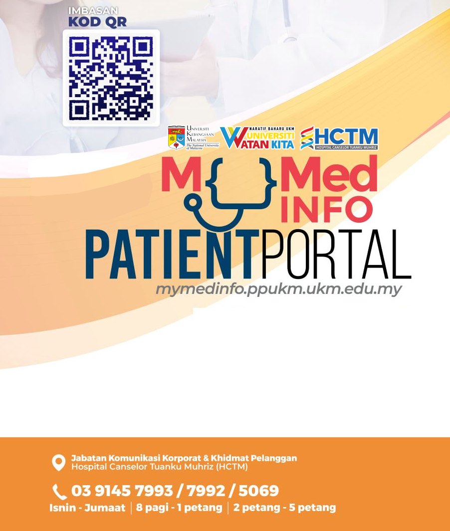 hctm_ukm's tweet photo. Sistem MyMed Patient Portal merupakan sistem untuk pesakit yang mendapatkan rawatan di HCTM untuk membuat semakan janji temu, kemaskini maklumat pesakit & bil hospital. Permohonan rujukan di HCTM juga boleh dibuat melalui sistem ini.
#HCTM #UKM #BetterFasterFriendlier https://t.co/jILinAX7MM