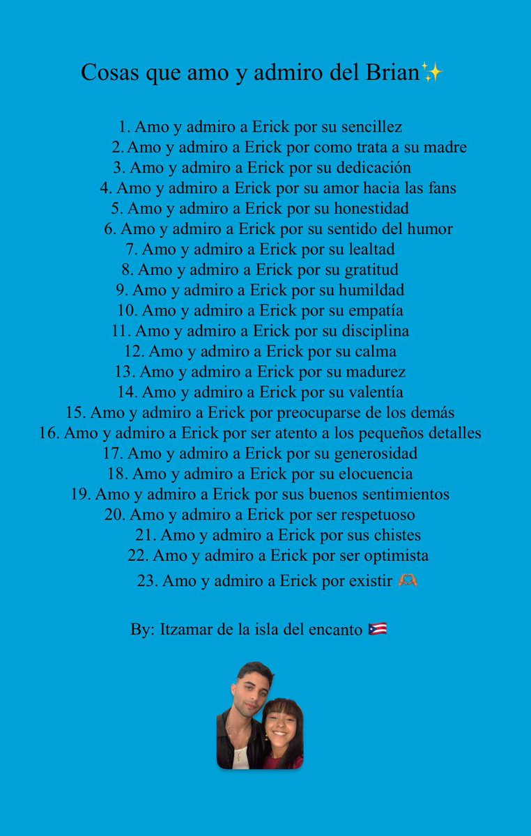 ebxbaires's tweet image. #23forErick de parte de @itza1518 ♡