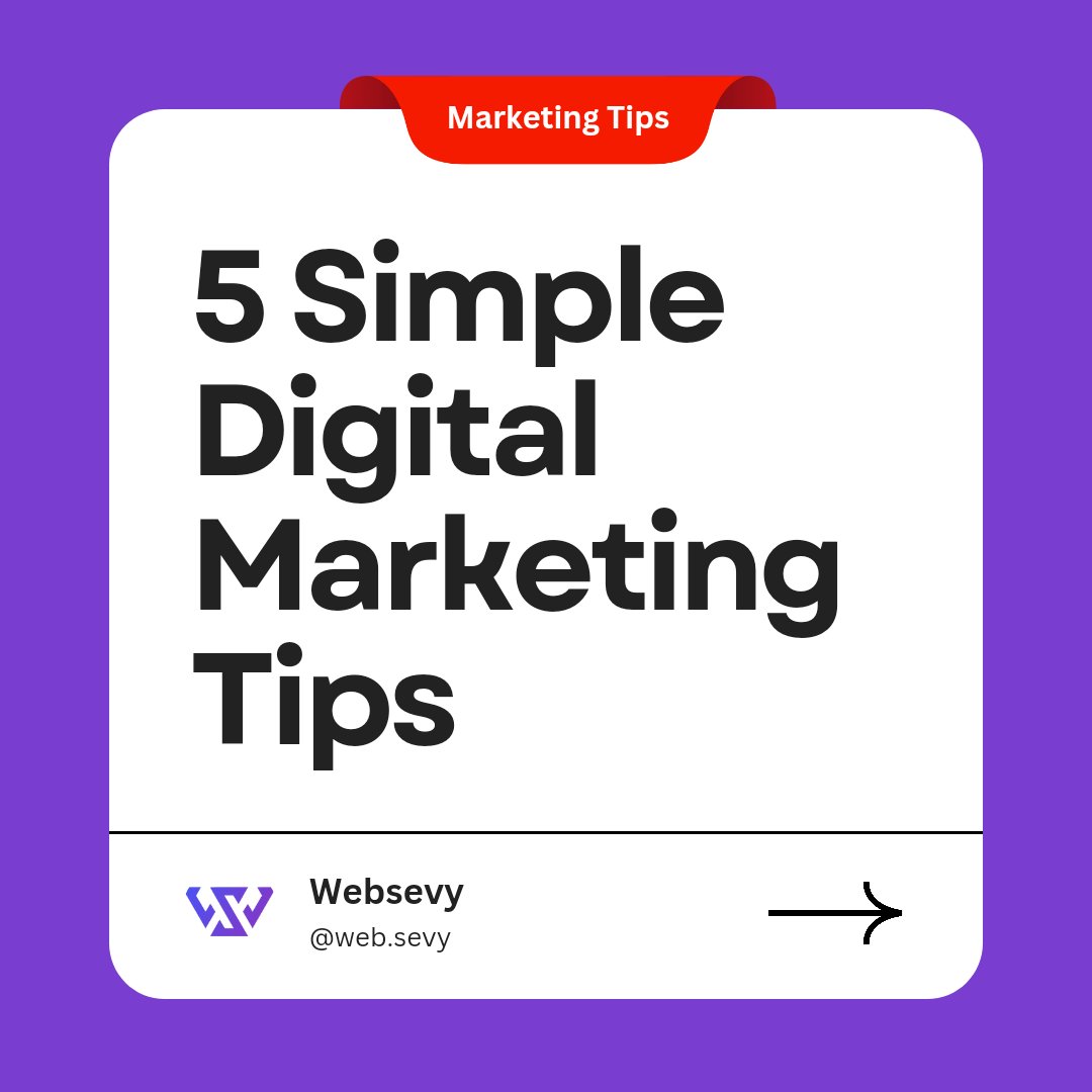 WebSevy's tweet image. Level Up your online game with 5 super simple Digital Marketing Tips! 🚀
#DigitalMarketingMadeEasy #SimpleTips #digitalmarketingtips #onlinemarketingtips #seomarketing #digitlamarketingstrategies #digitalmarketingexpert #socialmediamarketing #Japan