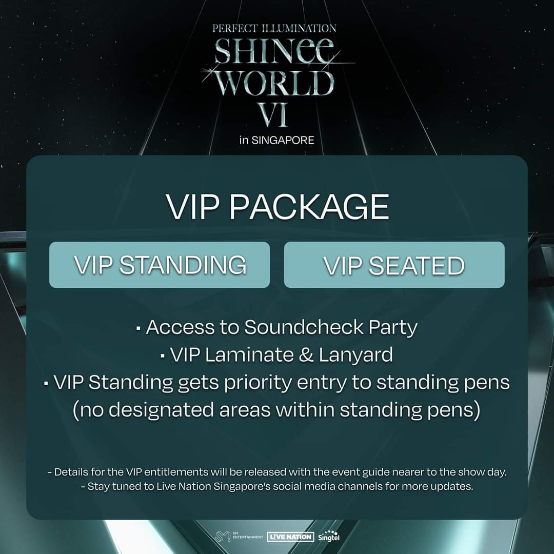 mkfemedia's tweet photo. [🇸🇬] SHINee WORLD VI [PERFECT ILLUMINATION] in SINGAPORE

📅: 2nd March 2024 (Saturday)
🕓: 4PM
📍: Singapore Indoor Stadium
🎟️: https://t.co/NzQax6yCsb

#SHINee #샤이니 #SHINeeWORLD_VI #PERFECT_ILLUMINATION #SHINee_WORLD_VI_inSG #SHINeeinSG https://t.co/Fjsay6W9cU