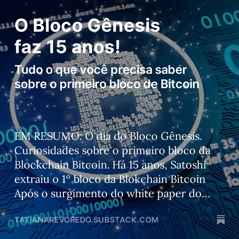 tatianarevoredo's tweet photo. Quer saber mais sobre o Bloco Gênesis? Confira aqui, meu novo artigo: 
https://t.co/pWGNoSNLJh https://t.co/uc0sysBFHj