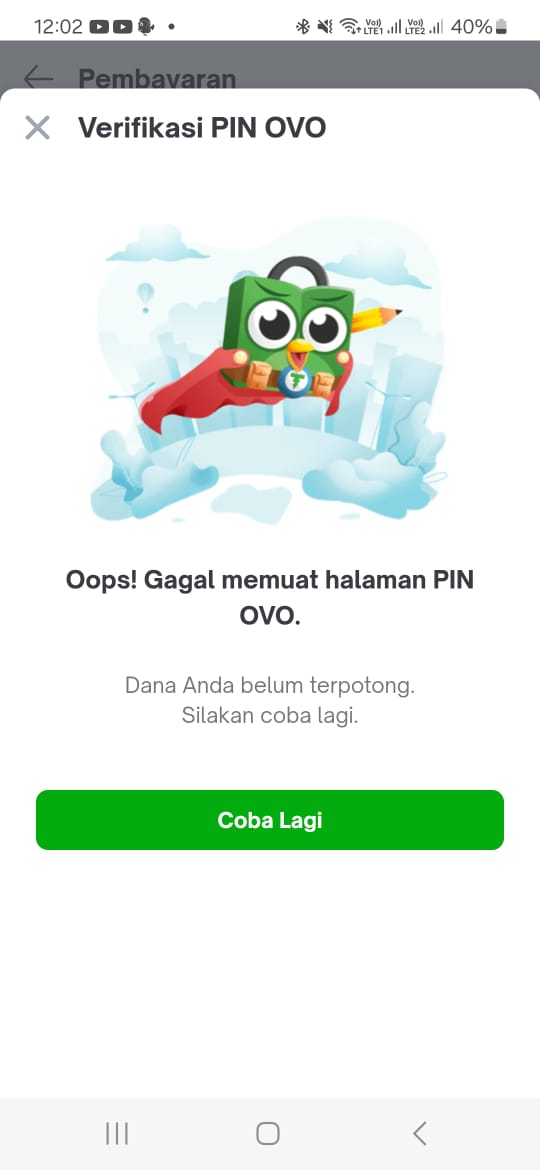 sondy110's tweet photo. @TokopediaCare min.. pembayaran pake OVO ngga bisa ya..?, dari tadi ngga bisa https://t.co/9rBtIdsfLZ