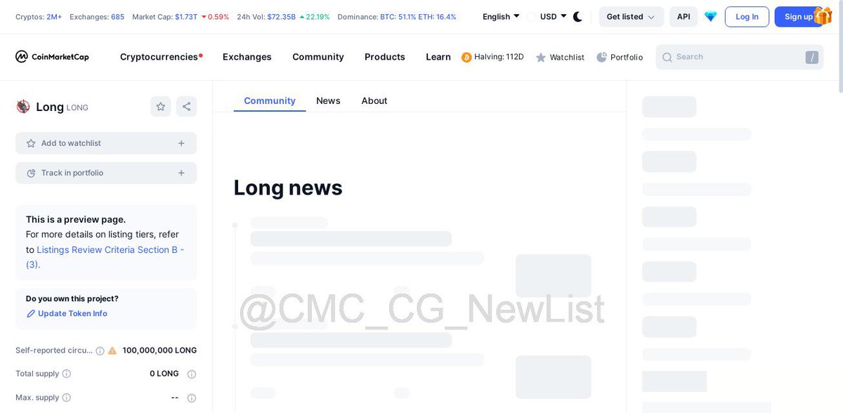 $LONG has officially been listed on <a href="/CoinMarketCap/">CoinMarketCap</a> 🐉 

coinmarketcap.com/currencies/lon…