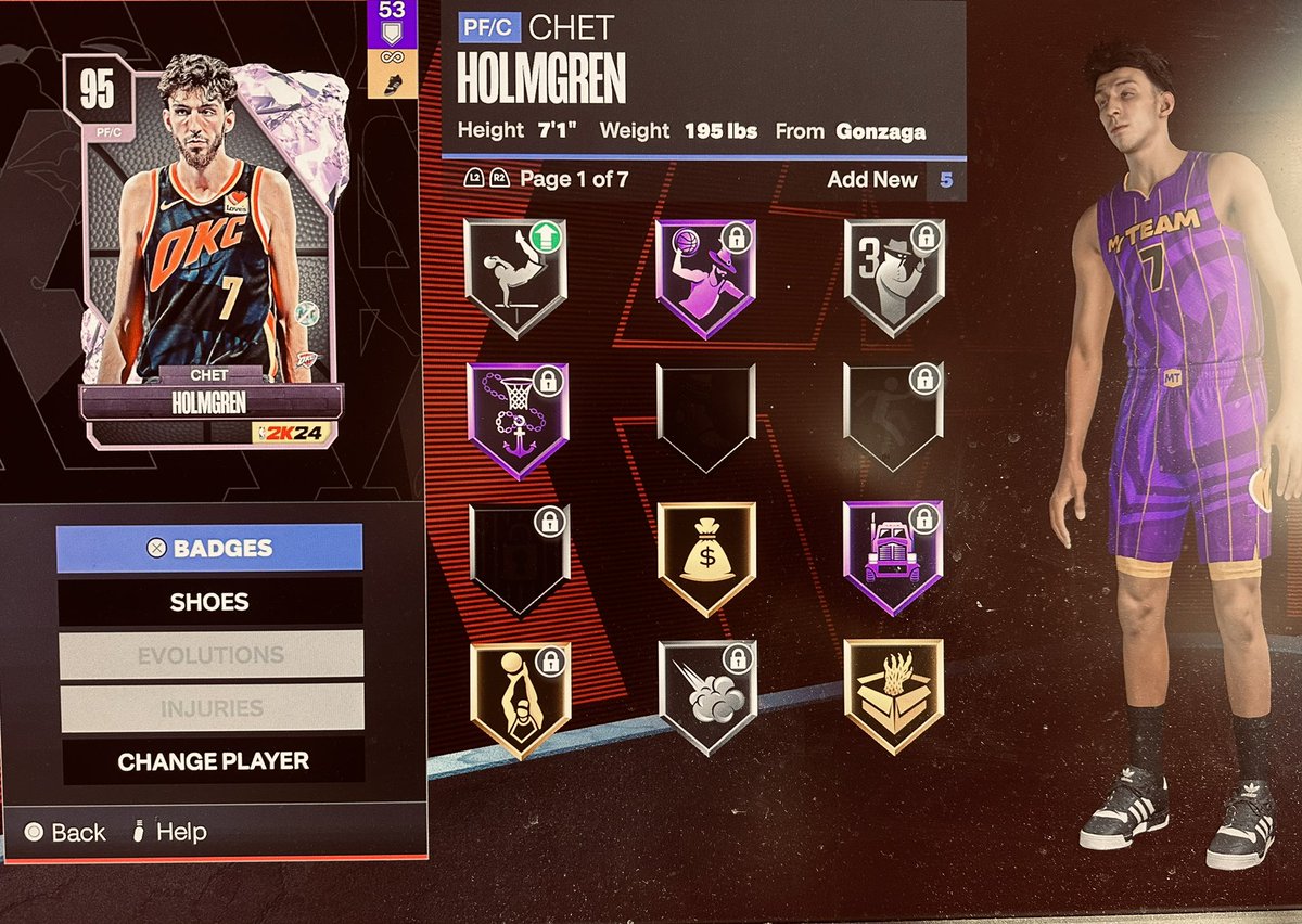 DownhillGrinder's tweet photo. MyTeam grind. Pink Diamond Chet Holmgren. ✅✅
Now grinding my team Evos and Agendas. https://t.co/XrBIt0Efad