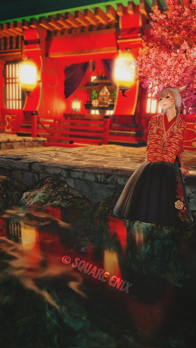ff14mariya's tweet photo. #おはミコ です🐈🐾
#マリヤ神社 の座れる場所を追加したので更新致しましす⛩️🎍
#マリヤハウス #FF14ハウジング #FF14housing 
© SQUARE ENIX https://t.co/HrISFFHP1J