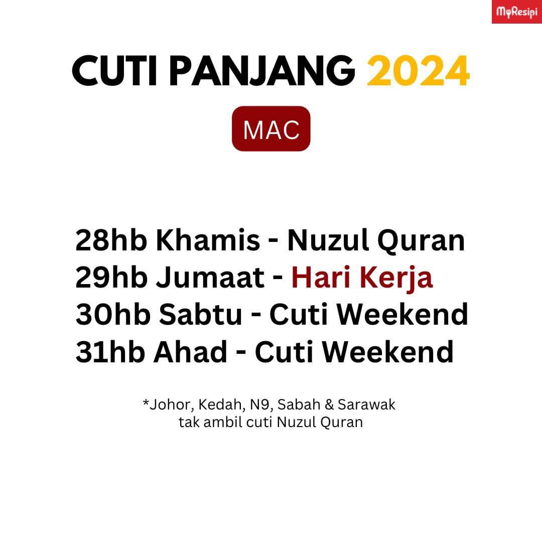 aimanganese's tweet photo. Guys nak cuti panjang? Tgk ni. Plan la vacation korang ye. Jangan amik MC pulak time Hari Kerja tu🗿 https://t.co/BS9hBPYg2M