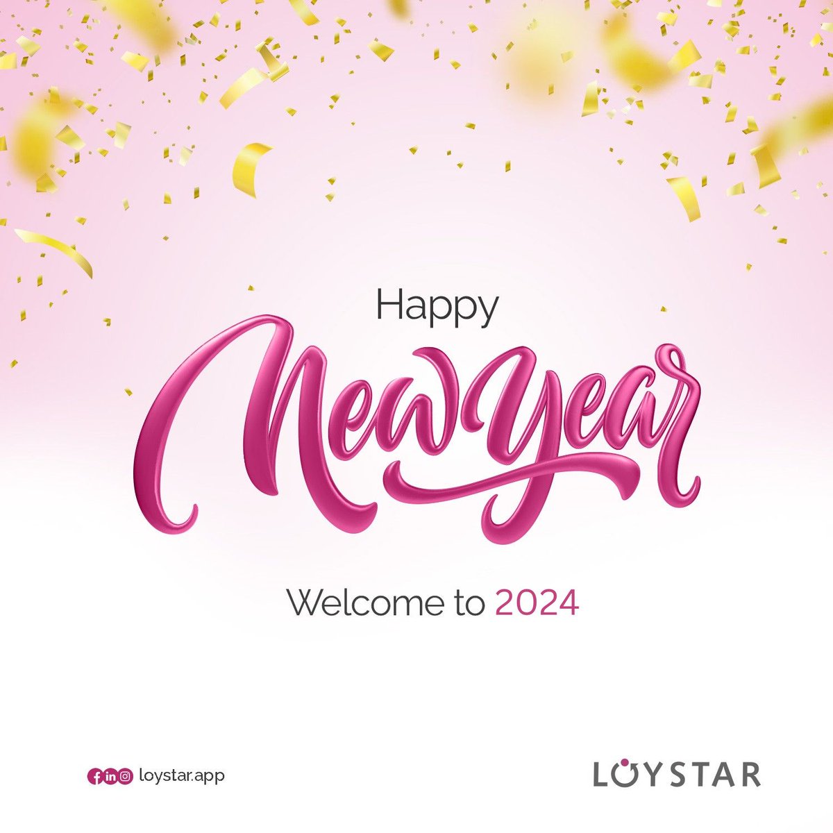 Happy New Year 🎊! From all of us at Loystar. Let's make 2024 the year you thrive! Retain loyal customers and unlock incredible business success. Cheers to loyalty, resilience, and your unstoppable year ahead! 

#HappyNewYear
#NewYearNewBeginnings
#Loystar
#2024