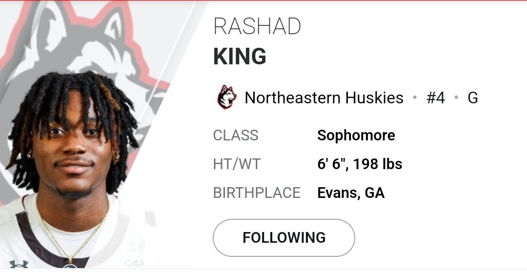 ACGeorgia_Hoops's tweet photo. Huge New Year's weekend for former @evans_bball/@ACGeorgia_Hoops 6'6"/200/G/SO. @rashadking35 at Northeastern 14 pts. @GoNUathletics lost to @RhodyMBB and move to start @CAASports play. Follow Rashad.
#GameRecognized https://t.co/FUA86gEDy3