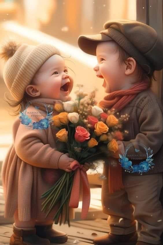 Buon oggi...
Poi un sorriso. 💖