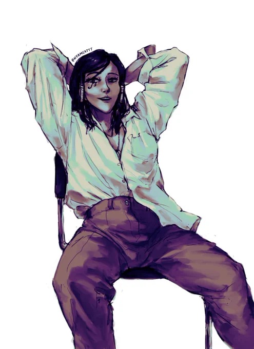 feeling like reposting this old pharah art, this one is for the lesbians  #overwatch