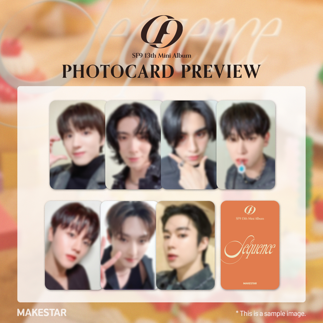 SF9 13TH MINI ALBUM [Sequence] PRE-ORDER PHOTOCARD EVENT ⏰마감 D
