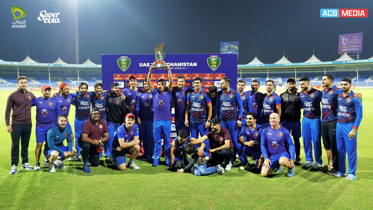 #Afghanistan beat #UAE 
3 Match #T20I Series 2-1 (29 Dec - 2 Jan) 🏏

#UAEvAFG #UAEvsAFG #AfghanistanCricket #Cricket #CricketNews #CricketTwitter