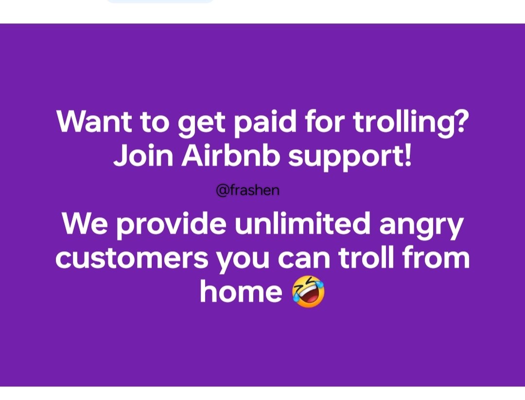 Frashen's tweet photo. @mariabremer13 @AirbnbHelp @Airbnb Wow! This is my latest thought: https://t.co/3tzebmMZf4