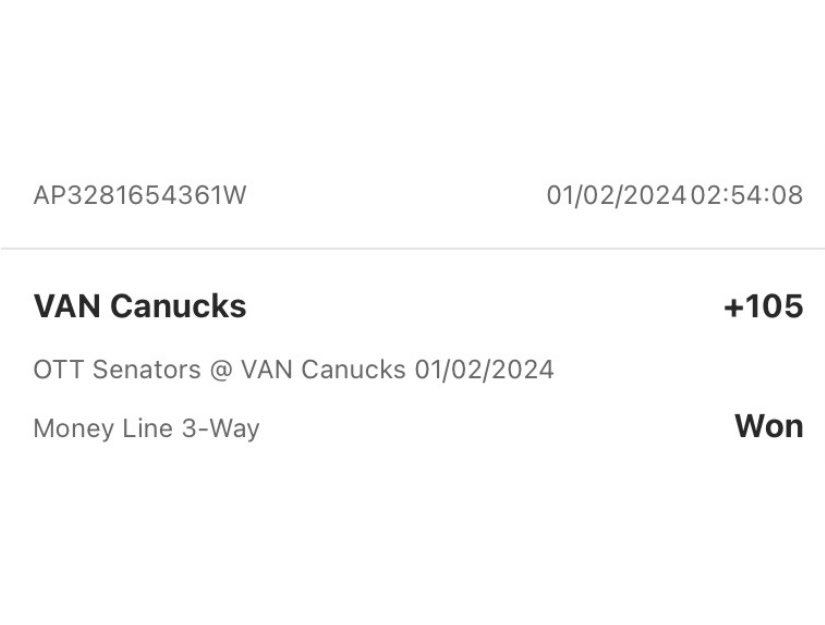 FIRSTLADYNHL's tweet photo. 🚨REPOST FOR A FREE PLAY ON WEDNESDAY!!

💰3-1 ON THE DAY!!!

🏒Jets ML=✅Winner
🏒Bruins PL=✅Winner
🏒Nucks RL=✅Winner
🏒Caps/Pens under 6=Lose

🎙️Keep building that bankroll!!!

#gamblingtwitter #bettingtwitter #SportsPicks #NHLPicks #NHL https://t.co/syrMKM3pfb