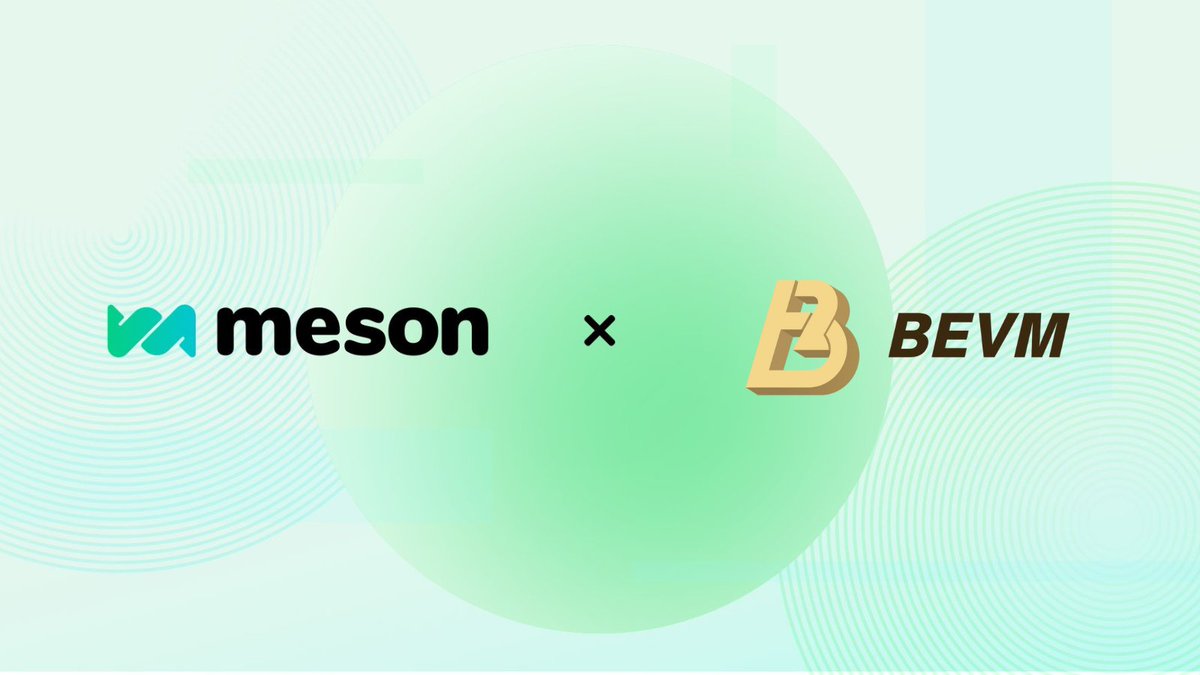 💥We're now live on @BTClayer2! 

You can now initiate lighting-fast #WBTC swap from Ethereum and BNB chain to #BEVM for #BTC💨

Try us today: meson.fi

🌉Swap from Arbitrum, Polygon and more chains will be available soon, stay tuned!