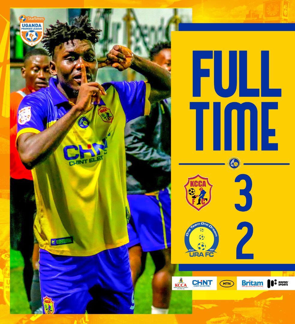 Great football & pressing from both camps last nyt. Great win @KCCAFC Respect to @ObuaDavid & what’s he’s doing with the boys @URAFC_Official #goodfootball is back