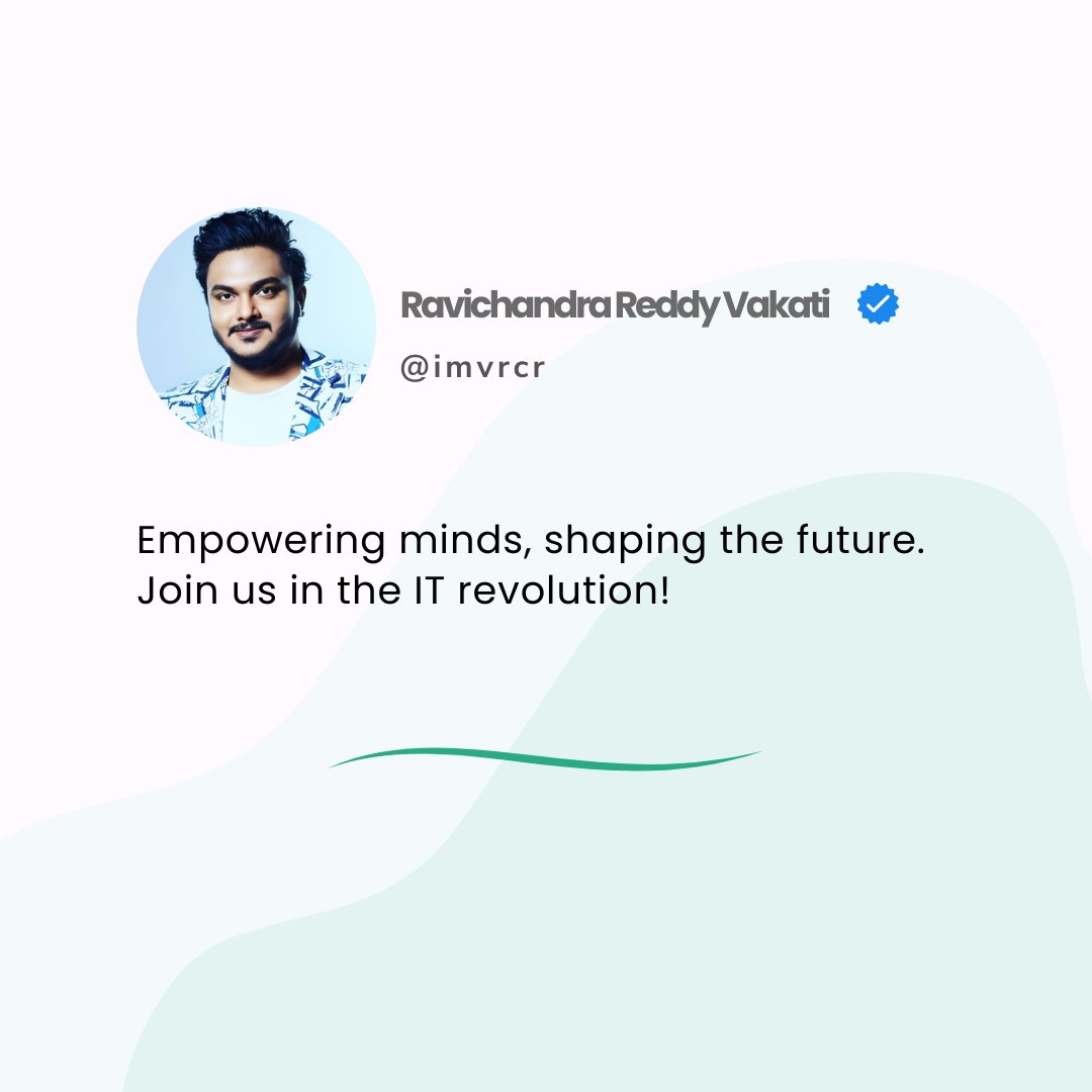 imvrcr's tweet photo. Empowering minds, shaping the future. 
Join us in the IT revolution at Gigleaz.

#TechJobs #Innovation #DigitalFuture #JoinUs
#Gigleaz #ITRevolution https://t.co/Rp3ImhbHBD