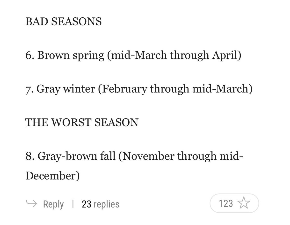 @barry He also has this very correct list of seasons from a Jezebel article comment section which I always went back to.