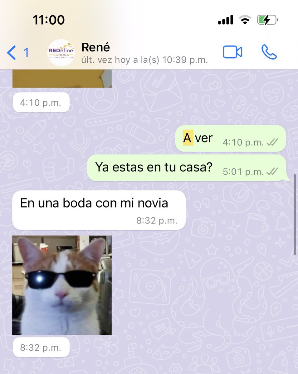 JuliaGenoves's tweet photo. Lo que le escribo al René antes de ir a verlo:
Lo que me contesta ya que llegué con él: https://t.co/UznRF8uXwc