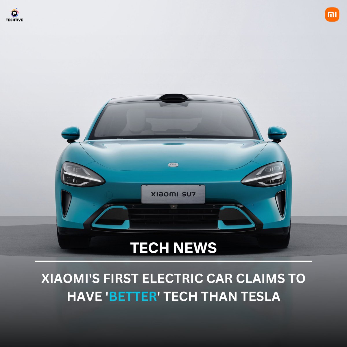 Techtive_online's tweet photo. Unleash the future of in-car luxury with #SU7! 🚗✨ Powered by #Xiaomi's #HyperOS and #Qualcomm's #Snapdragon 8295, this 16.1-inch 3K touchscreen puts control at your fingertips. Fast boot, seamless connectivity, and a touch of smart home magic! 🌟

#TechTive #TechNews #EV https://t.co/ndZaufqFjS