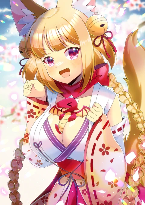 少女キャリバーの小狐丸を描かせて頂きました!リクエスト有難うございます #少女キャリバー #小狐丸 #けもみみ 