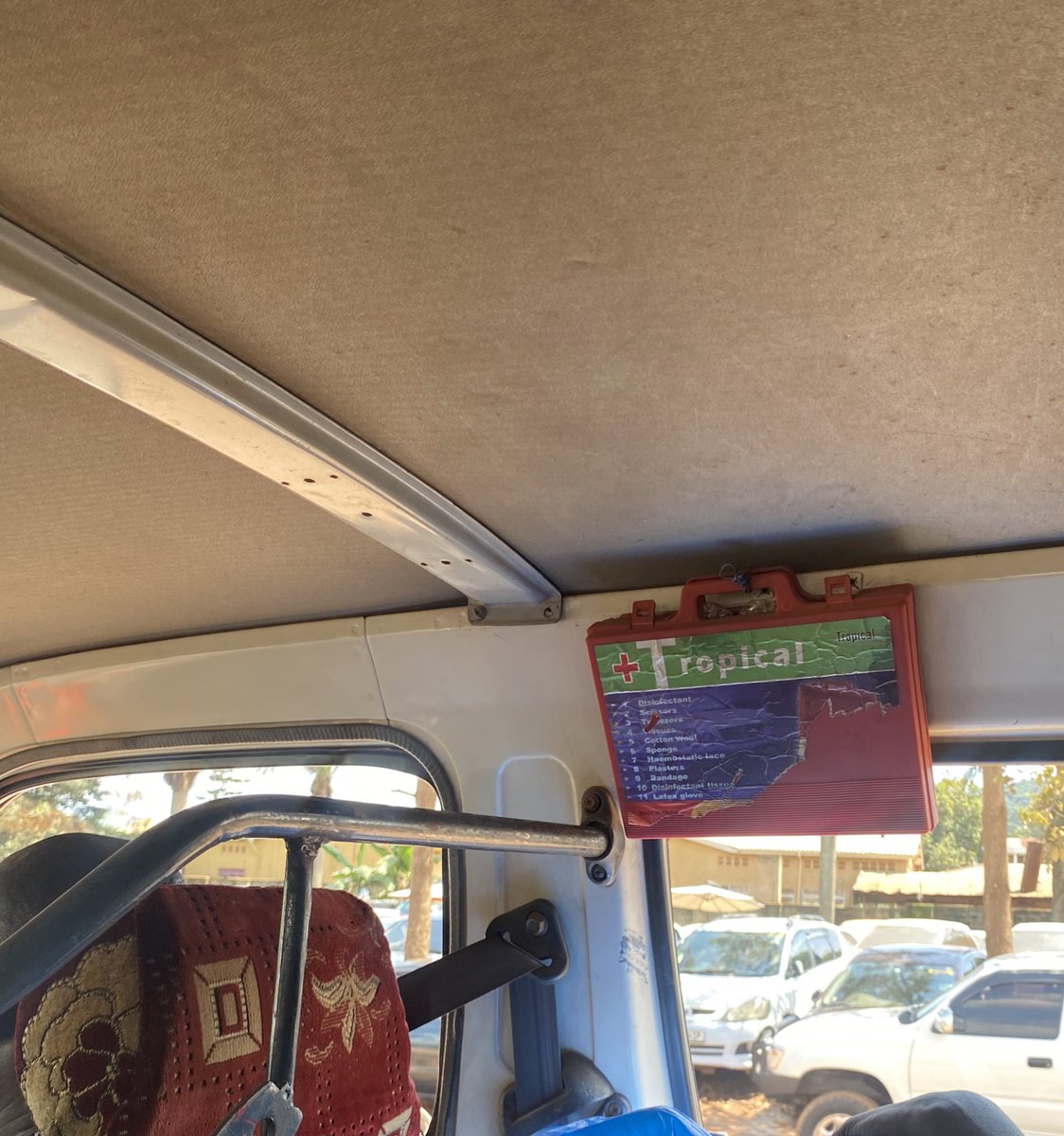 MopresUg's tweet image. A lady has been cut by a small sharp metal on the chair of this taxi … The conductor opened the kit and wavudeemu ebiyenjje😂😂😂😂.. These first aid kits are for decoration 🥺🥺