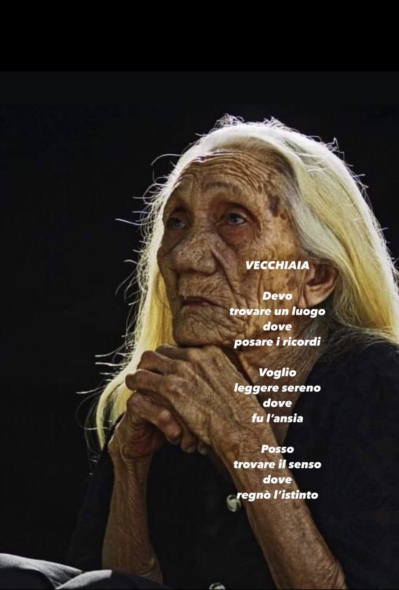 OlivieroBianchi's tweet photo. VECCHIAIA
#poesia #poesiaitaliana #poesiacontemporanea #autorebianchi #vecchiaia #ricordi #sereno #ansia #senso #istinto https://t.co/nx47X8o25v