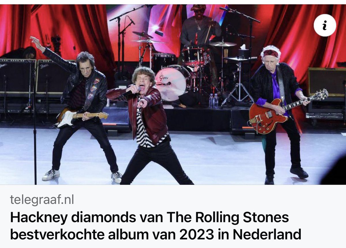 Ik had niet anders verwacht, #hackneydiamonds best verkochte album in Nederland van de #rollingstones