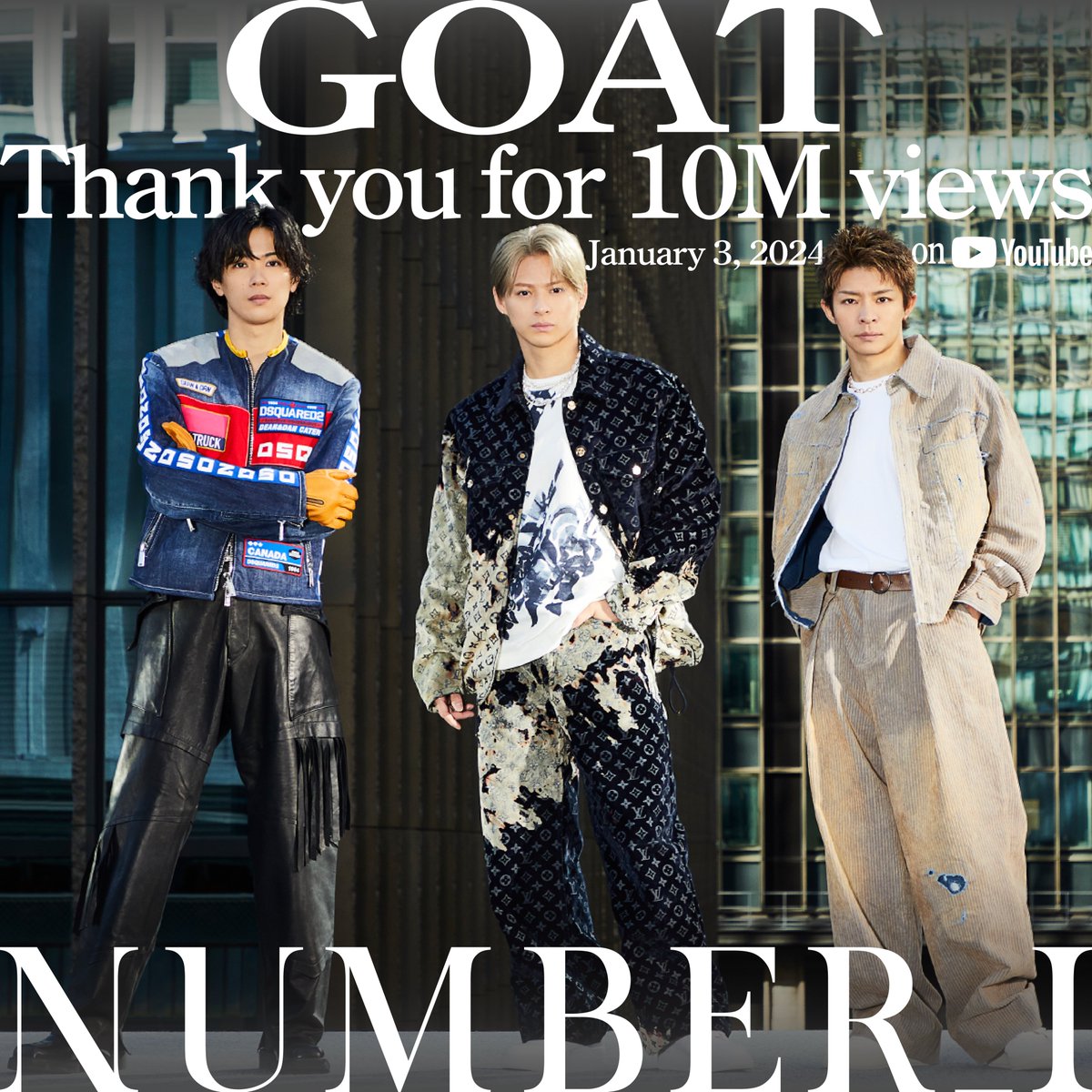 🐐🐐🐐

Thank you all for watching
Number_i - GOAT (Official Music Video)
▶youtu.be/dcGu-yn06c4

#Number_i_GOAT